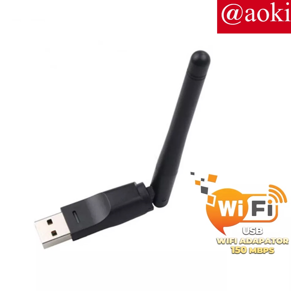 KODE P32G AOKI USB Wifi Set Top Box MT761 Dongle STB Adapter Antena Wifi PC Laptop