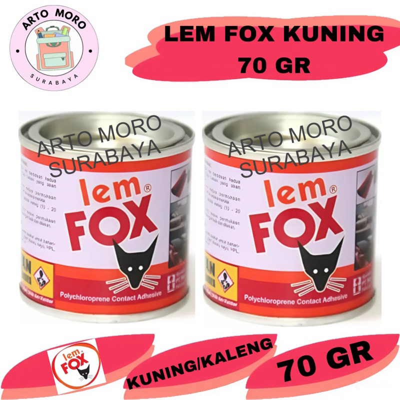 

LEM FOX KUNING/KALENG 70GR READY STOCK SURABAYA