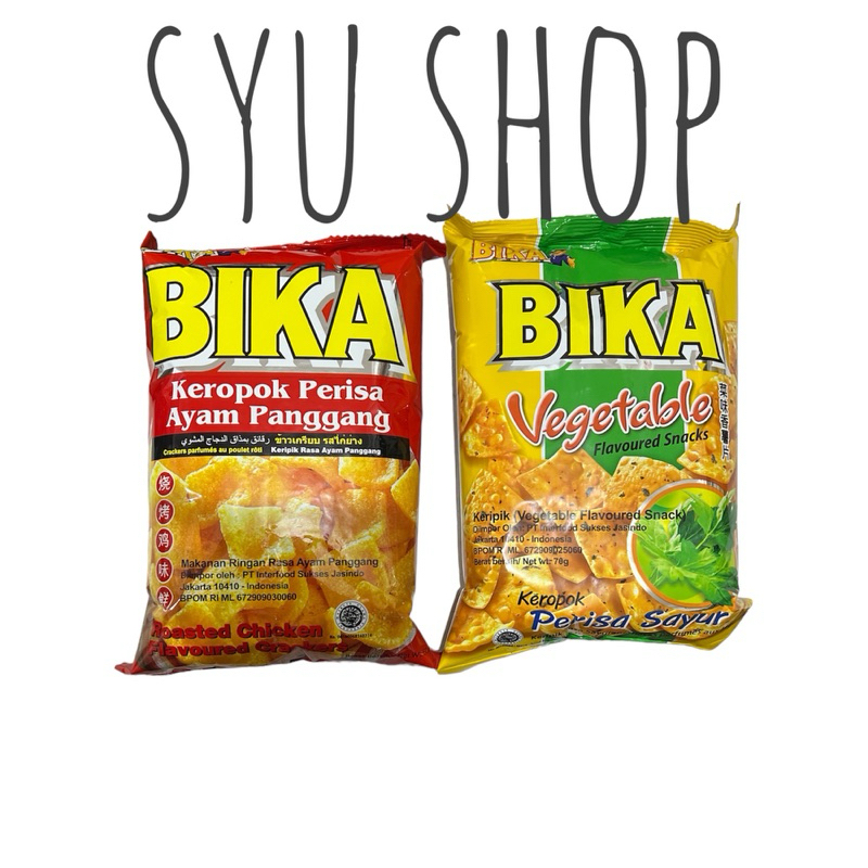 

Bika vegetable roasted chicken snack flavour crackers cracker 70gr 60gr