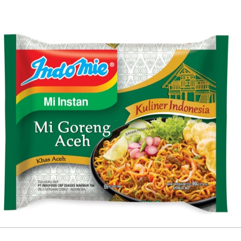 

Indomie mie goreng aceh 90 gram