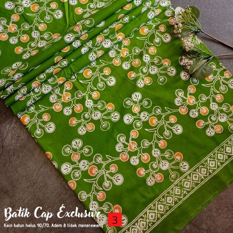 KAIN BATIK CAP SUPER HIJAU NU /BATIK PEKALONGAN