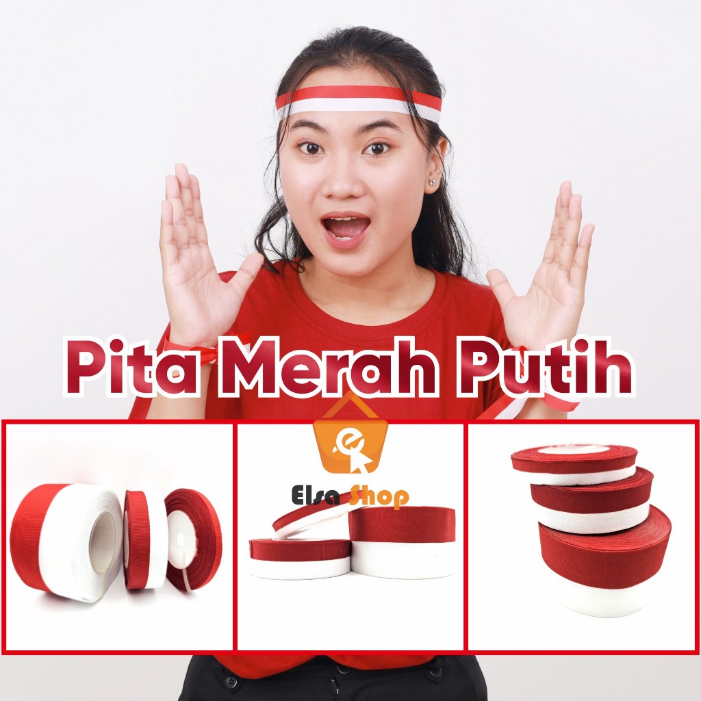 

Pita merah putih - Pita bendera indonesia - Pita bendera merah putih