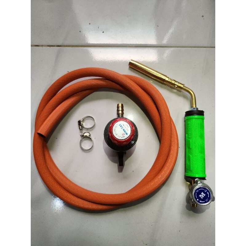 Gas Torch mini Paket komplit alat las gas LPG torch portable blow pelebur emas blow torch las patri 