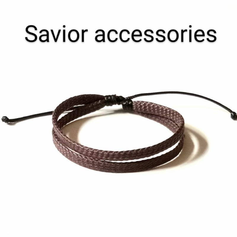 gelang tali kulit/gelang kulit/pria wanita