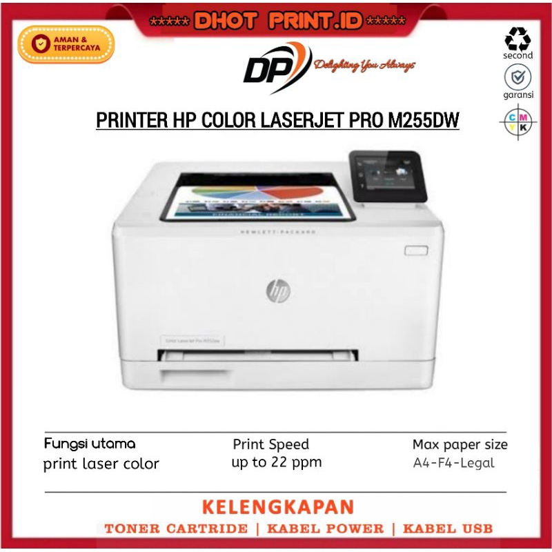 Printer Color LaserJet Pro M255dw Print Only, Duplex, LAN, WiFi