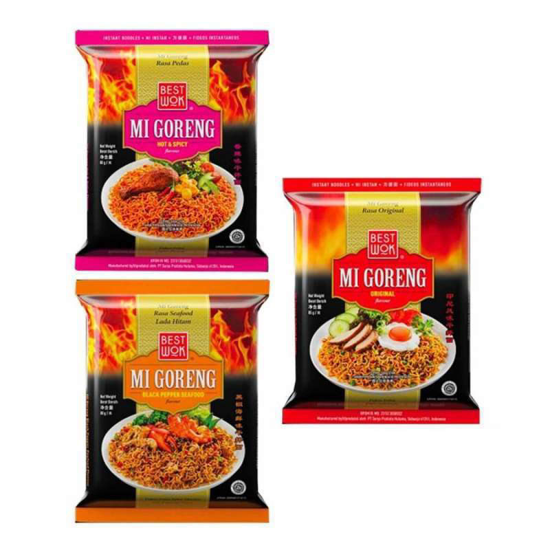 

Best Wok mie goreng hot & spicy / korean spicy cheese / original / extra hot spicy