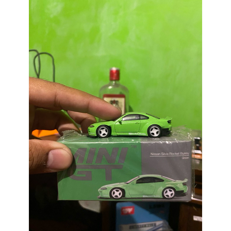 mini gt silvia rocket bunny hijau