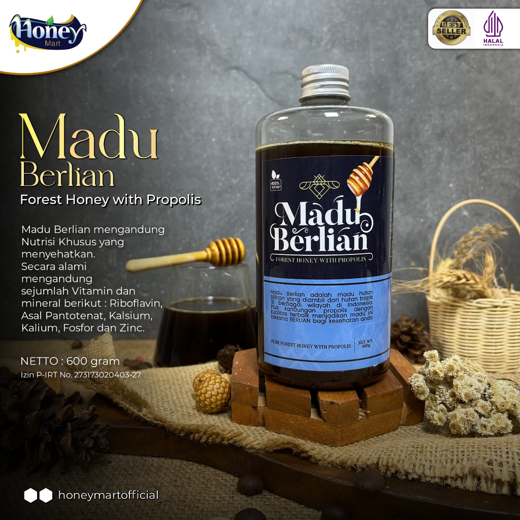 

Madu Berlian Plus Propolish High Quality Netto 600 gram [MB001]