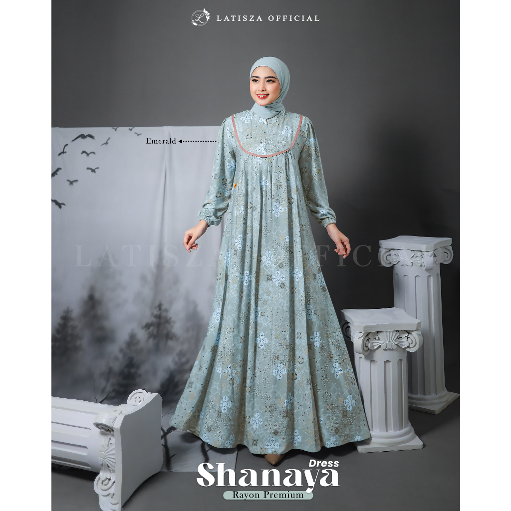 TERBARU GAMIS RAYON PREMIUM // GAMIS MOTIF FLORAL // GAMIS LATISZA ORI // GAMIS DAILY LATISZA SHANAY