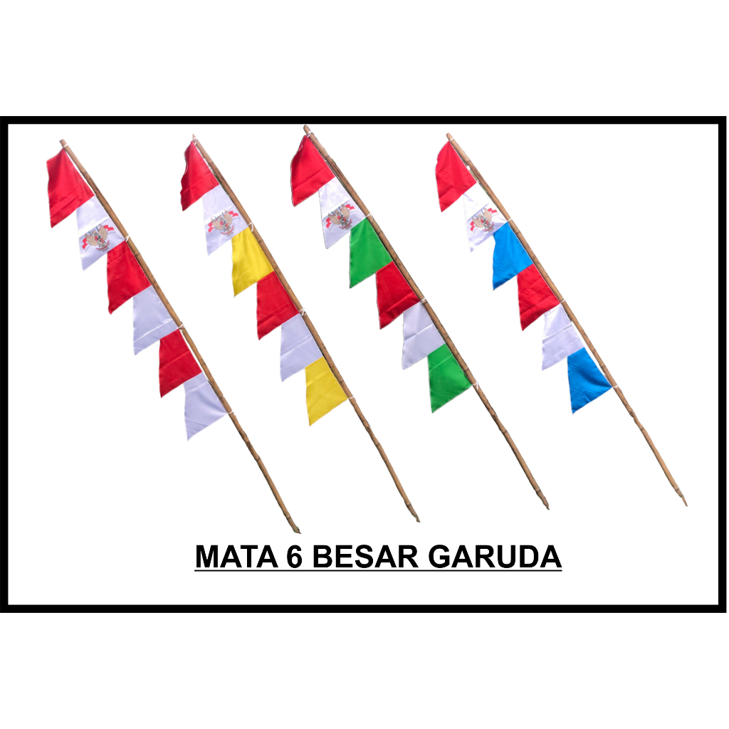 3 METER mata 6 besar sablon garuda umbul umbul umbu-umbul bendera kemerdekaan 17 agustus
