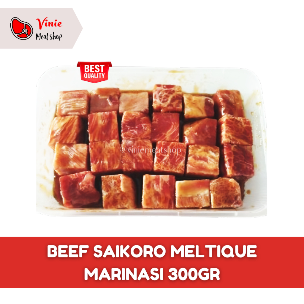 

Wagyu Beef Saikoro Meltique Marinasi 300gr