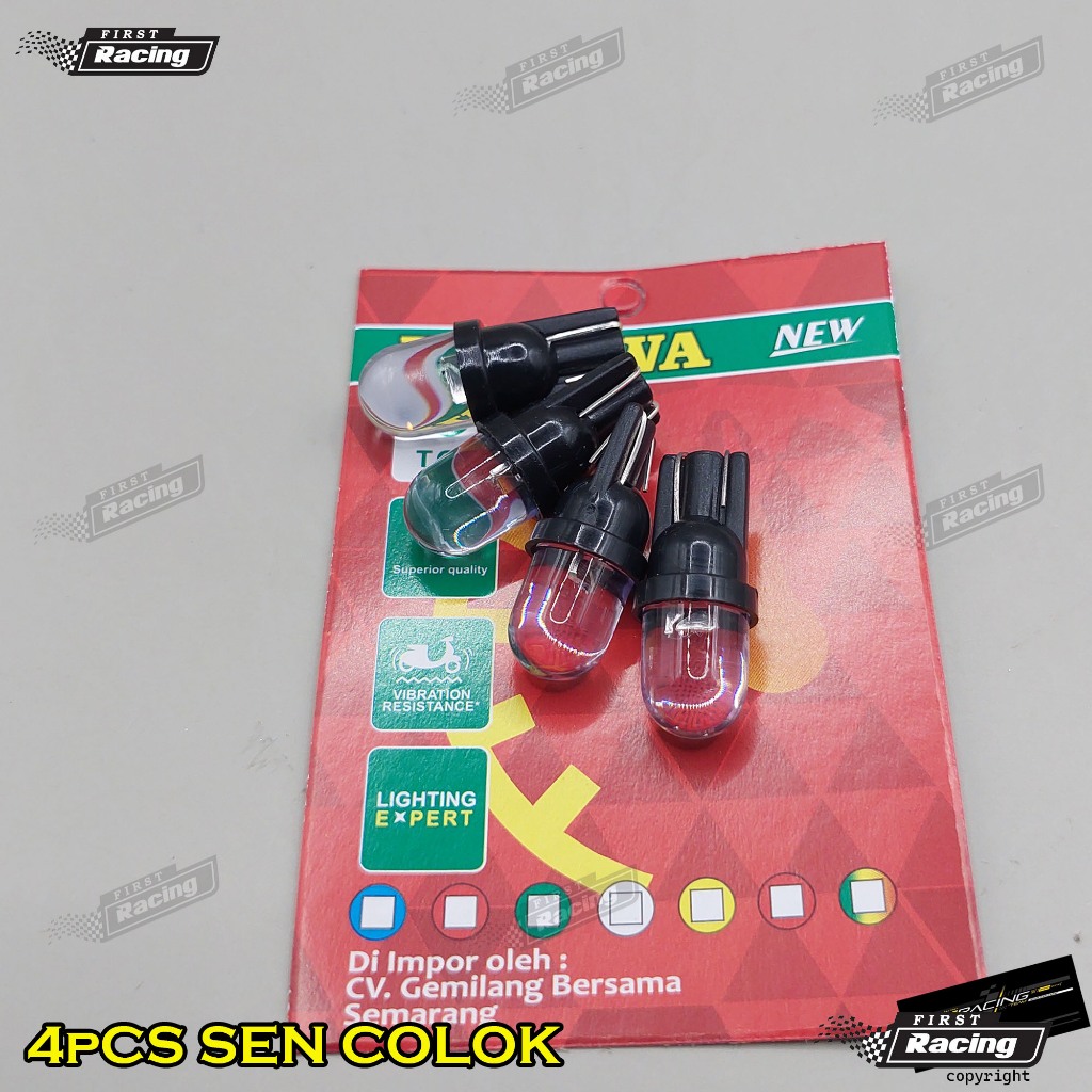 LAMPU SEN/4 pcs lampu sen sein motor kedip 7 warna