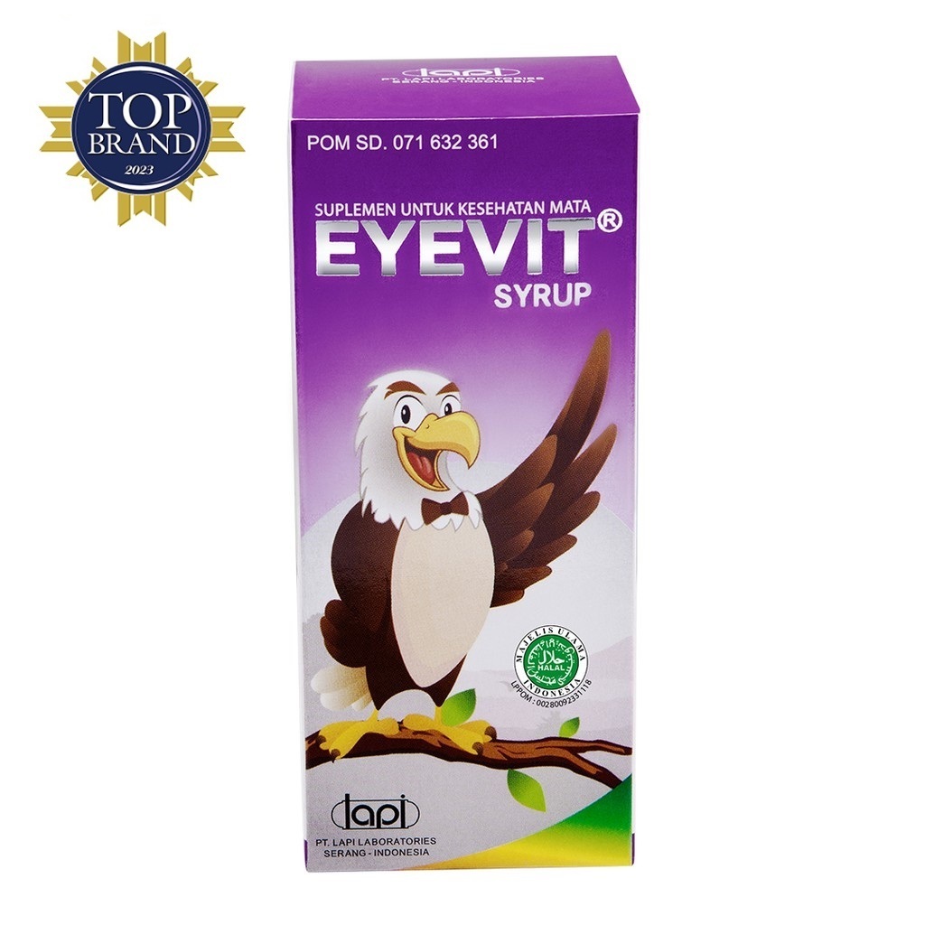 Eyevit Vitamin Mata Pencegah Mata Minus SIRUP 60 ml / Box isi 30 kapsul / Strip isi 6 kapsul TABLET 