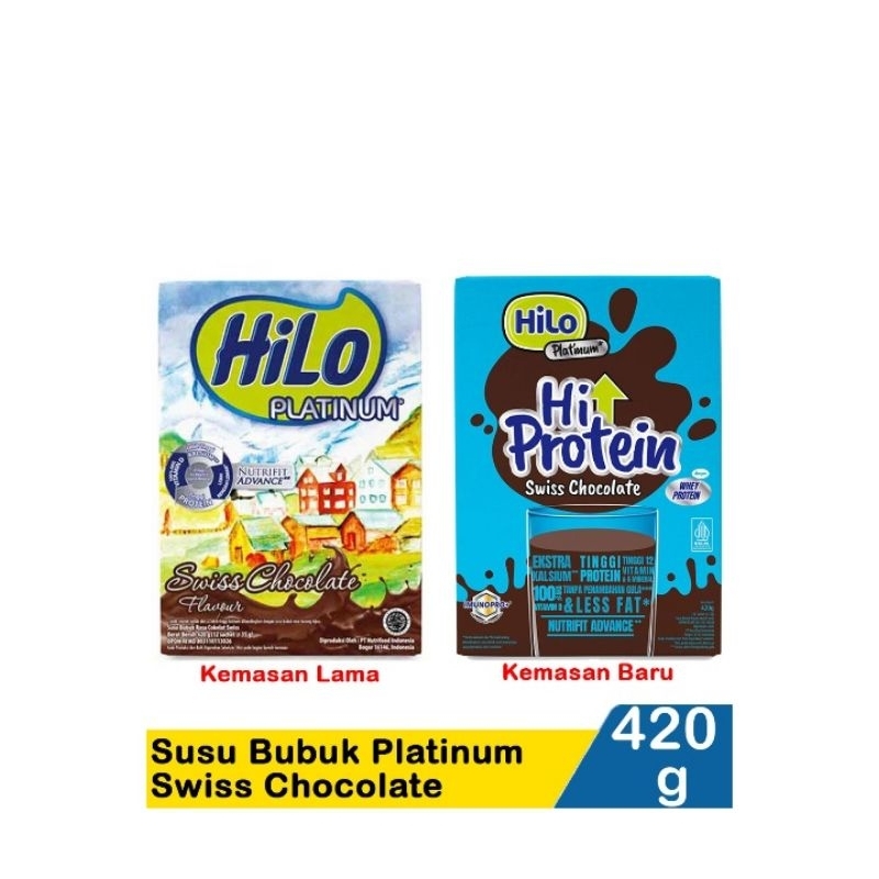 

Hilo Susu Bubuk Hi-Calcium Platinum SwissChocolate 420g