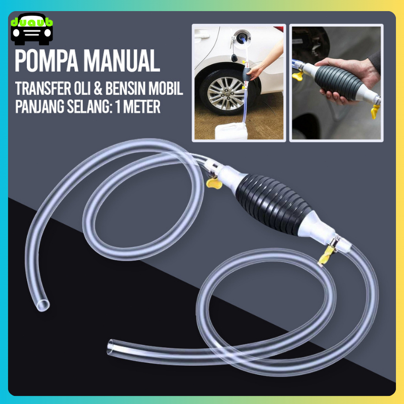 1M/2M Pompa Alat Sedot Air Minyak Bensin Mobil Portable Universal Pompa Pemindah Air Manual Siphon P