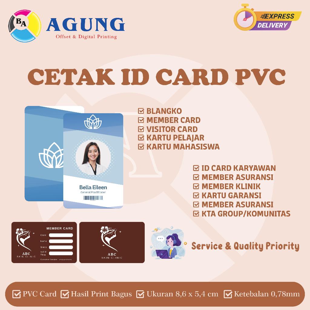 

Cetak ID Card / Member Card / Kartu Pegawai / Kartu Pelajar Proses Cepat dan Bagus