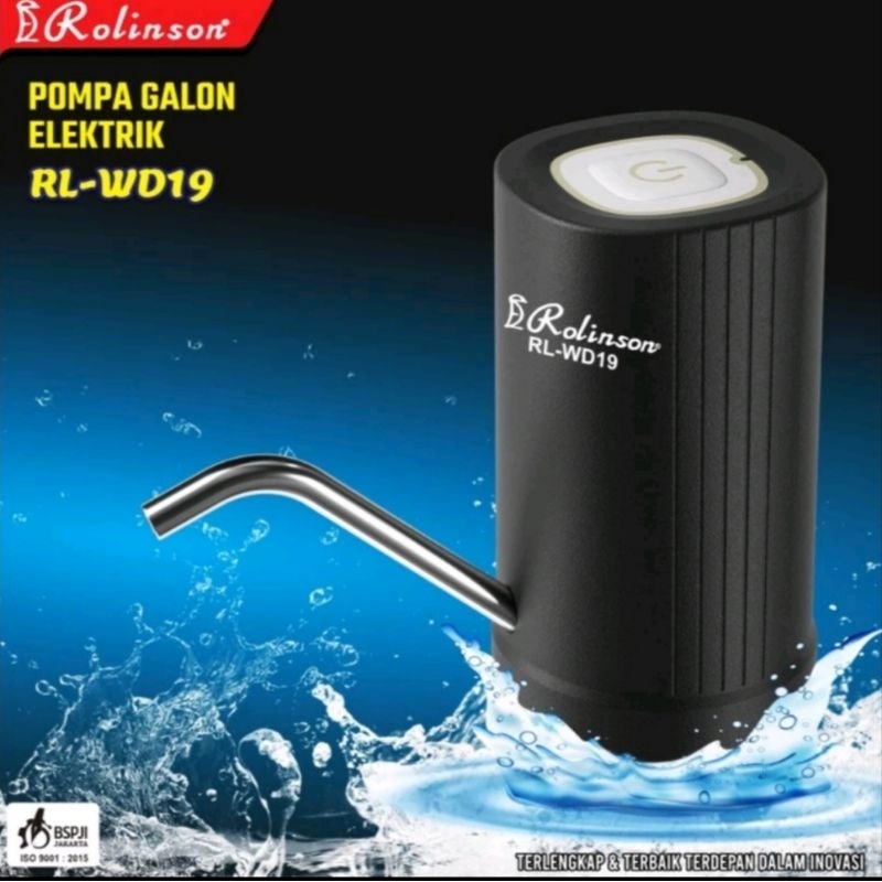 Pompa Galon Elektrik / Pompa Aqua Galon Listrik / Pompa Air Minum Recharge Type C Rolinson 5w RL- WD