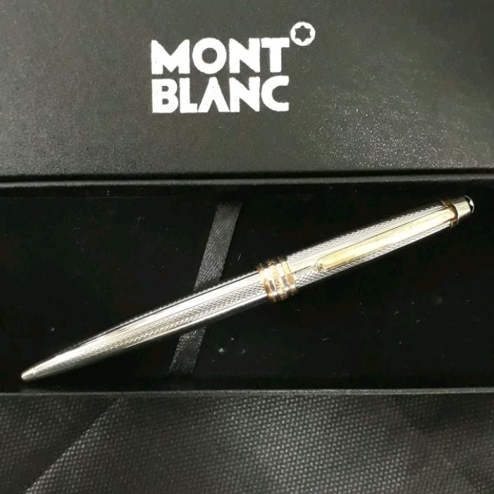 

Bollpoint Mewah Pulpen Keren MBLNC Bp Silver Gold Clip Elegan Gratis Box Exlusive