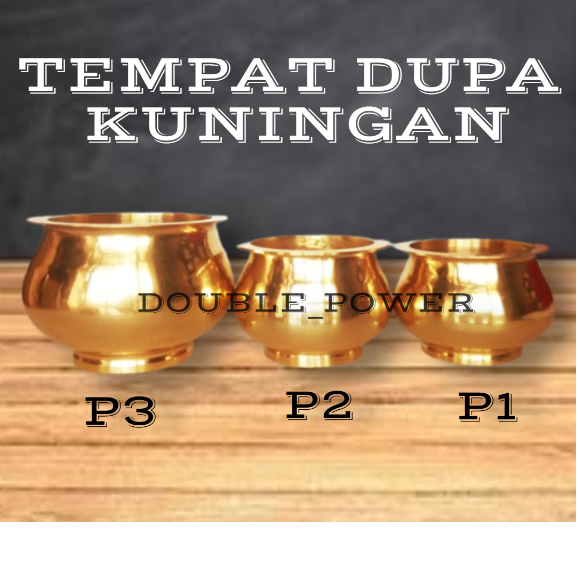 Tempat Dupa Kuningan Hiolo Dupa Ukuran P3