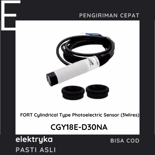 FORT Cylindrical Type Photoelectric Sensor (3Wires) Diffuse-Reflective Type CGY18E-D30NA