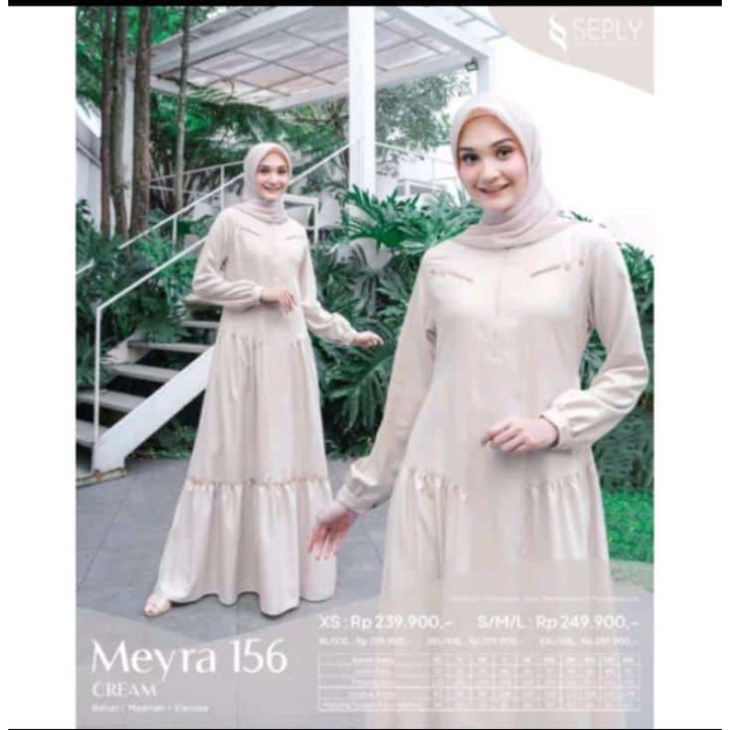 Gamis Meyra 156 - Cream By Seply