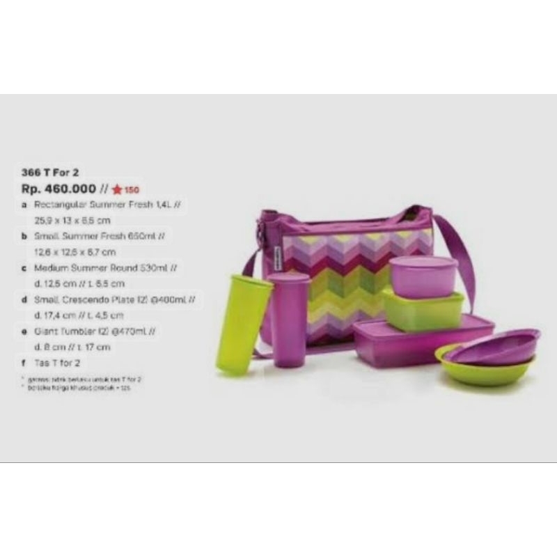 just T for 2 tupperware original