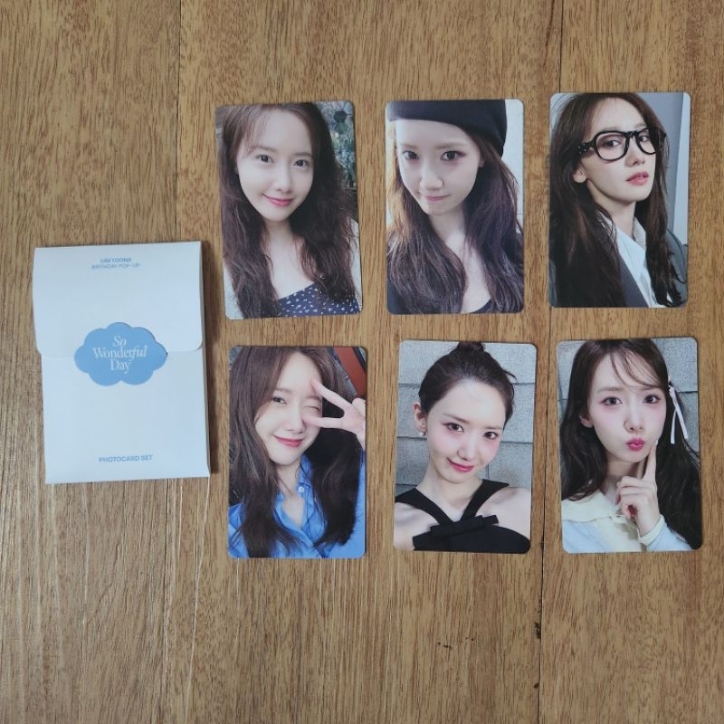 yoona so wonderful day photocard set - birthday pop up store // album snsd girls generation pc oh gg