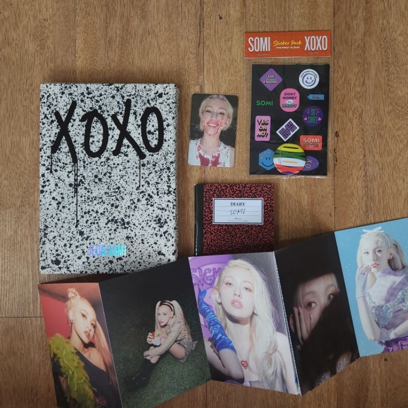 somi album xoxo fullset + blood photocard special // photo card special pc jeon game plan fast forwa