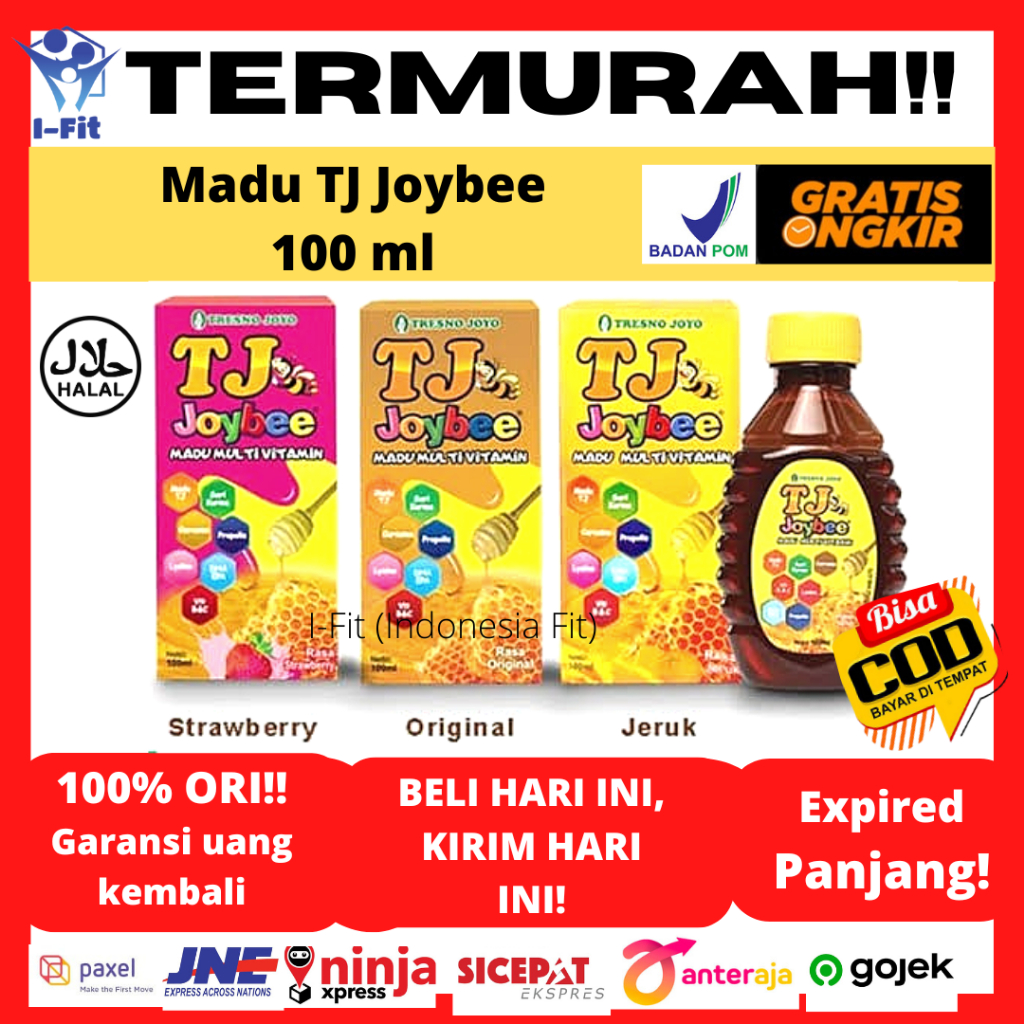 

Madu TJ Joybee Madu Multivitamin Anak Tresno Joyo Rasa Original Strawberry Jeruk