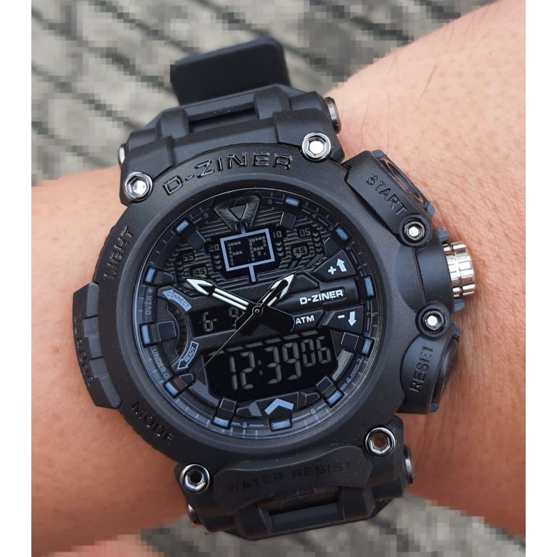 ⭐ORIGINAL⭐JAM TANGAN PRIA DZINER 8306 RANTAI STAINLLES FREE BOX