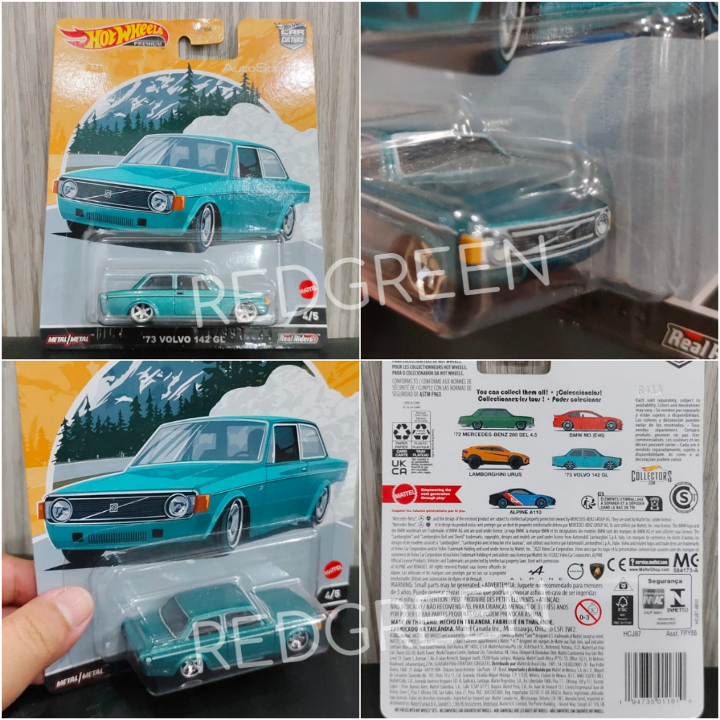 diecast hotwheels premium '73 volvo 142 gL diecast koleksi