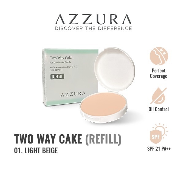 AZZURA Two Way Cake 12g Refill / Azzura Two Way Cake Refill