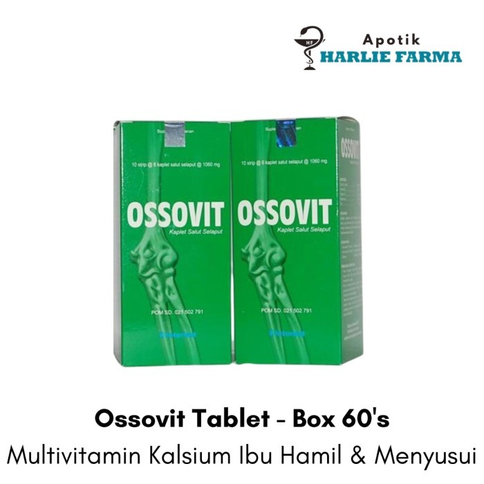 Ossovit Tablet Strip Box - Suplemen Multivitamin Kalsium - Tablet