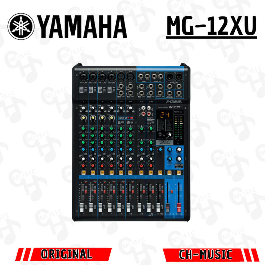 Mixer Yamaha MG-12Xu MG 12xu MG12xu Original Garansi Resmi