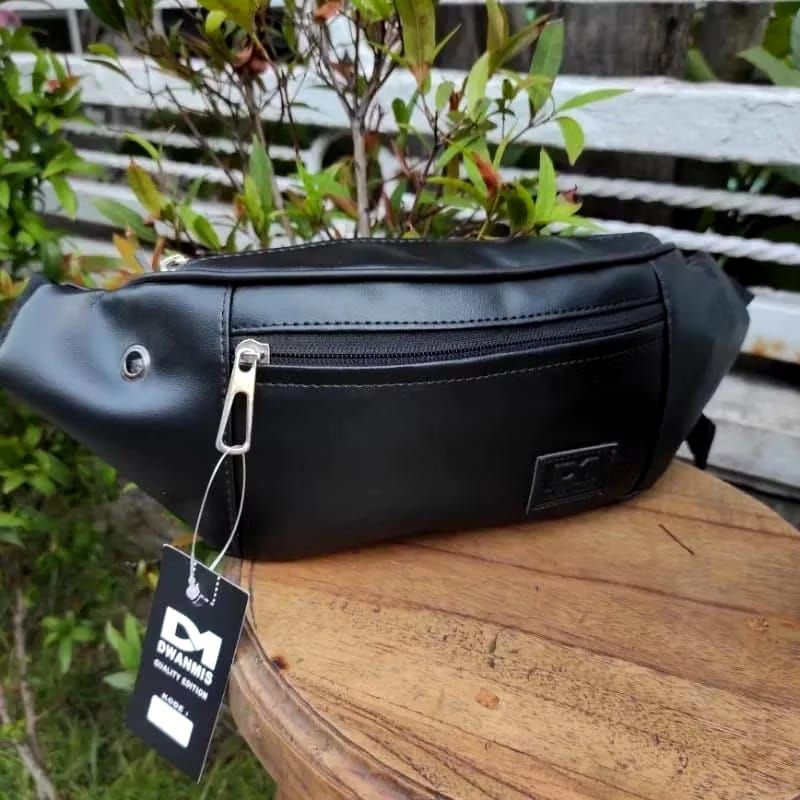 Waist Bag Pria Original DM Tas Sling Bag Pria Tas Selempang Pria Kulit PU Tas Kulit Pria Tas Pria Ta