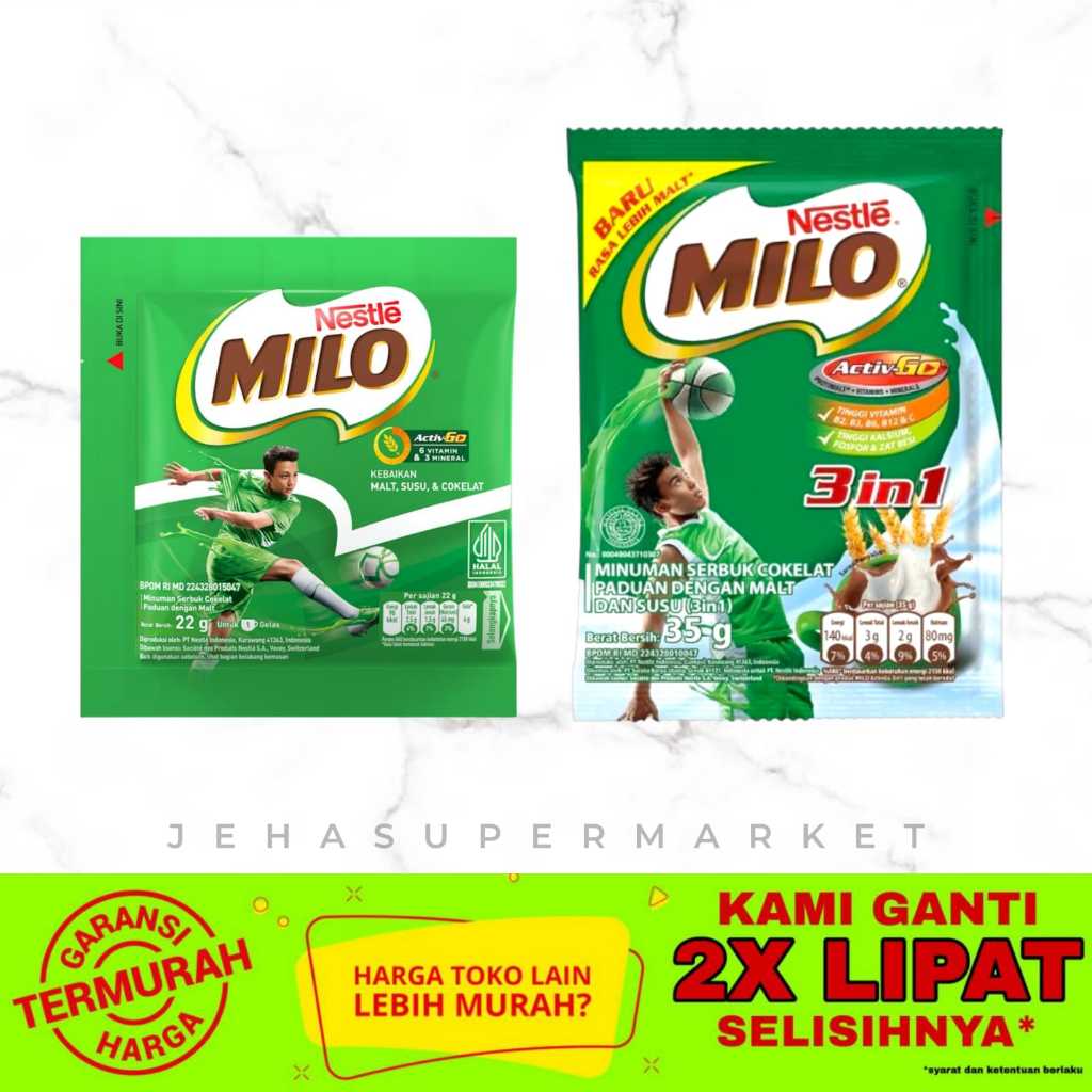 

⭐ SUSU BUBUK ⭐ Nestle Milo - 1renteng isi 10pcs