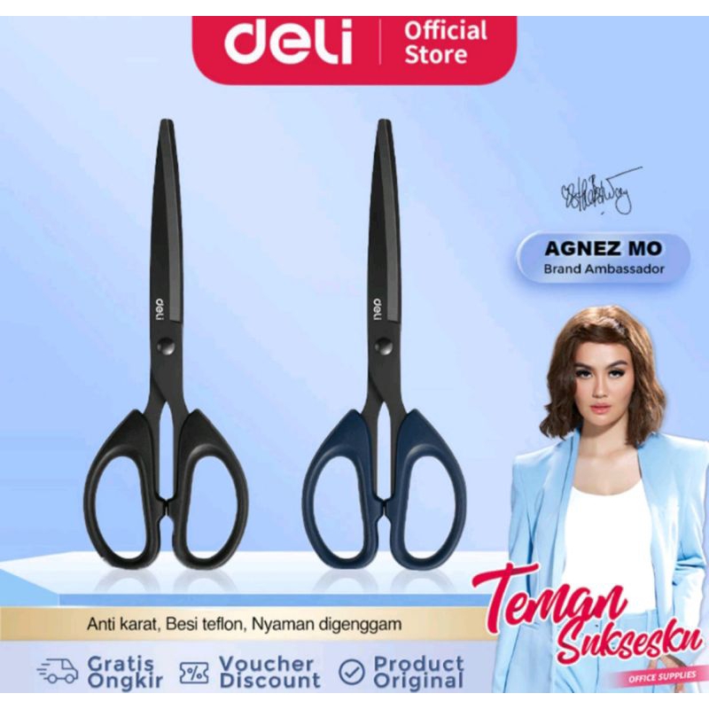 

Deli Gunting Lapis Teflon Anti Karat & Nyaman Digunakan.