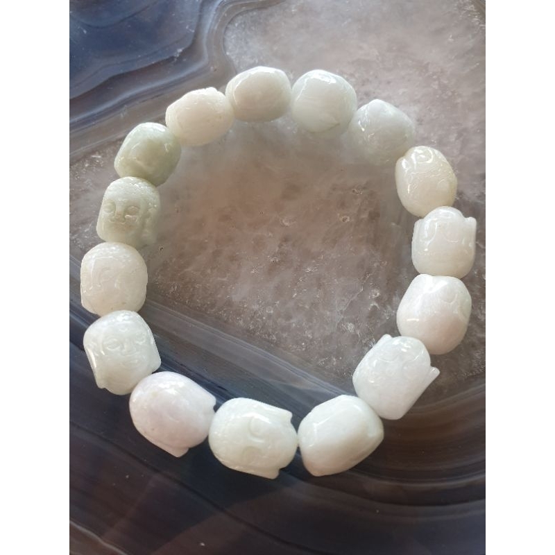 #7409 - Certified Grade A Burma Giok Liontin Jade Jewelry gelang bracelet buddha pendant gift Asli N