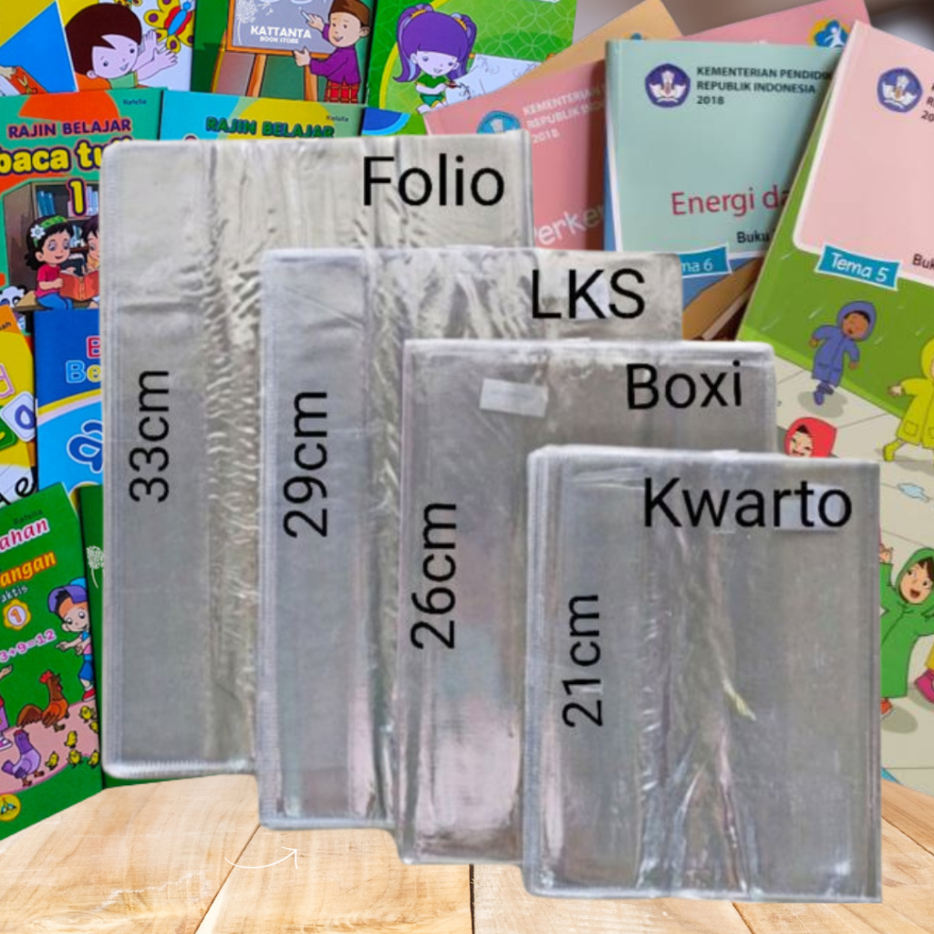 

Sampul mika bening boxy Sampul Buku Plastik Campus 10pcs Sampul jadi siap pakai