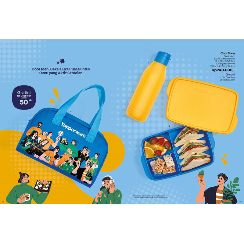 Tempat Makan Coolteen Set Tupperware Original