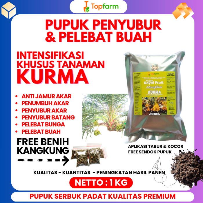 Pupuk Kurma Cepat Berbuah / Pupuk Khusus Pohon Kurma / Pupuk Penyubur Buah Kurma / Pupuk Kurma Berbu