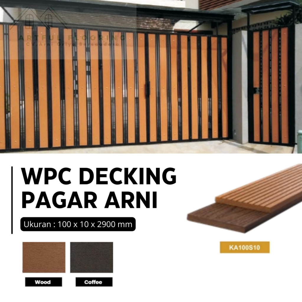 FLASH SALE WPC Decking Pagar | Tebal 10mm