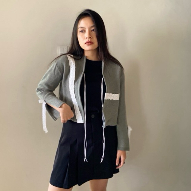 Umbut Hati reworked cardigan, sweater and vest