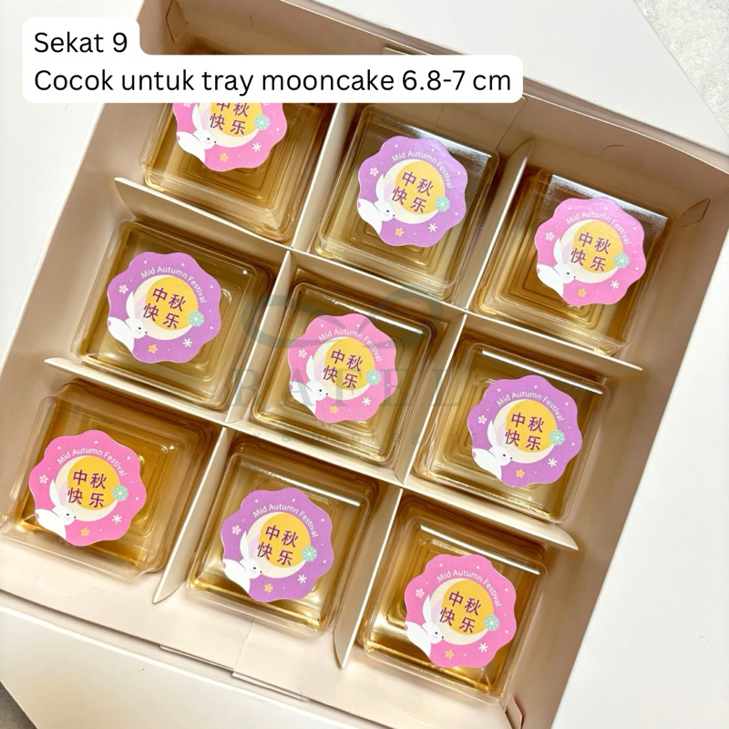 

RB 5 Set Box Sekat Mooncake MoonRabbit 75 100 125 150 gram Box Kue Bulan