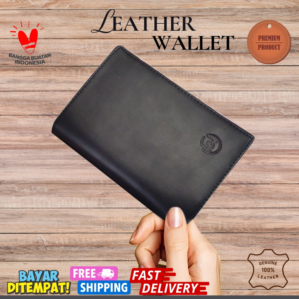 Dompet Kulit  Dompet Kulit Asli Pria Original Model Berdiri