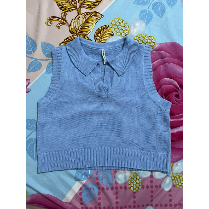 COLORBOX Blue Knit Vest