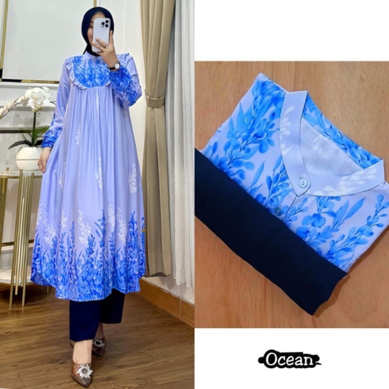 One set long tunik AMIRA //ONE SET WANITA/ LONG TUNIK