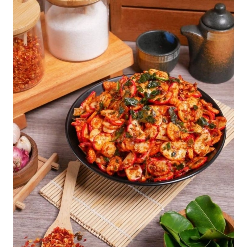 

kerupuk Seblak daun jeruk