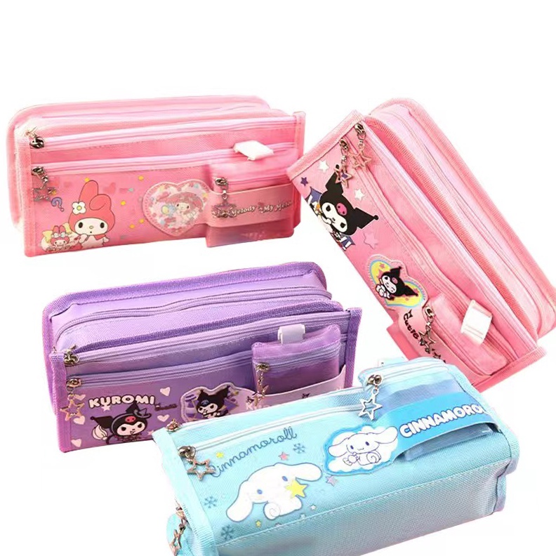 

KODE A24W COD alat sekolah sanrio tempat pisau plastik memo board melodylan RUGT Kotak Pensil Sanrio Kapasitas Besar Clow M Cinnamoroll