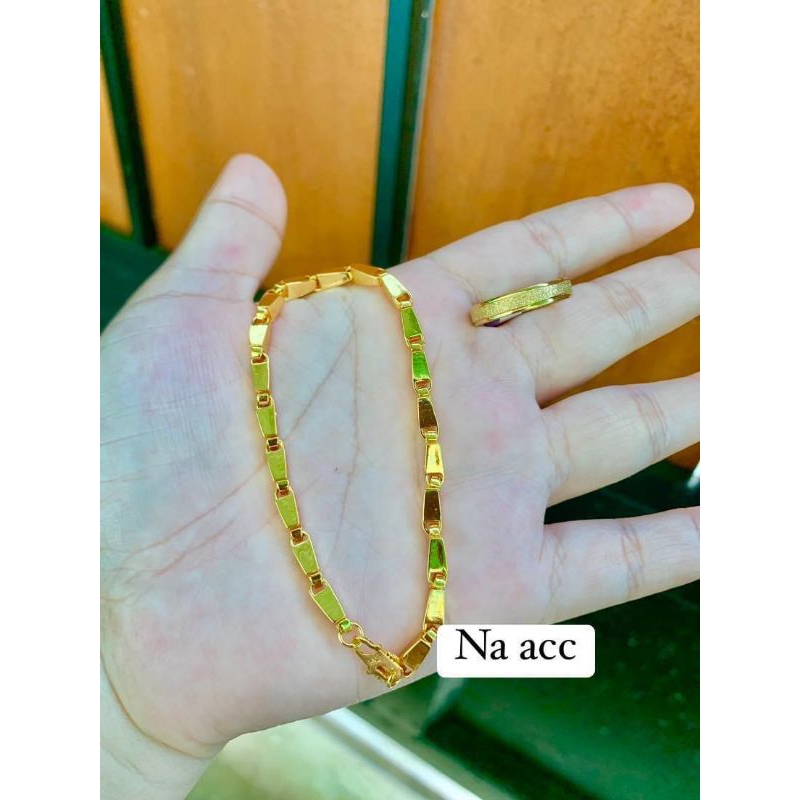 gelang padi lapis emas